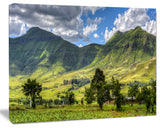 Lesotho Mountains Panorama, Landscape Canvas Art Print, 60x40