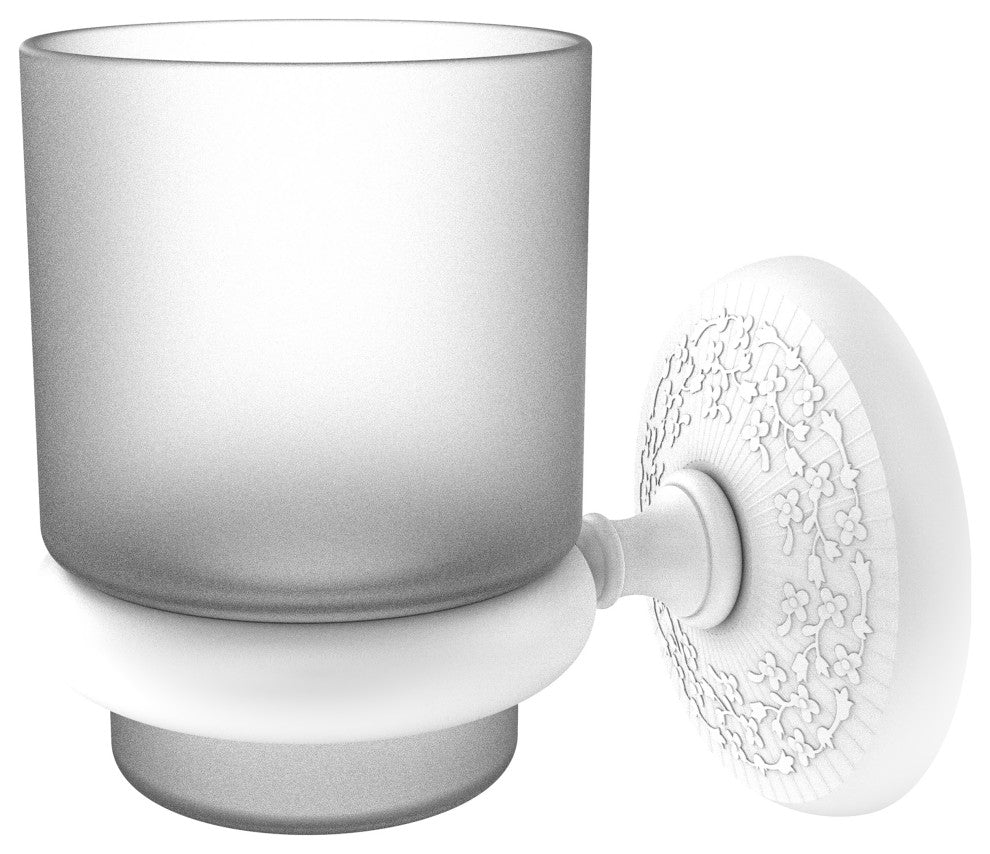 Monte Carlo Wall Mounted Tumbler Holder, Matte White