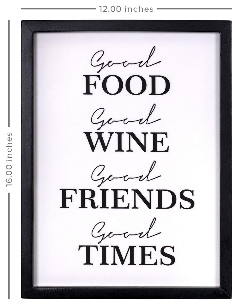 Good Food Good Times Framed Wall Art