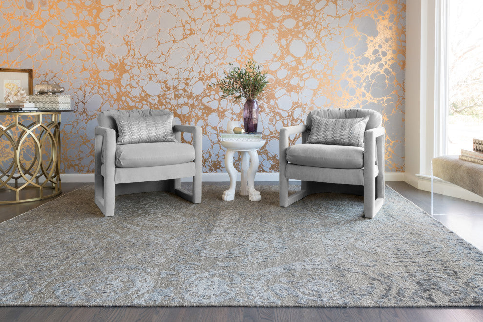 Gray Indigo Hand-knotted Cyrus Area Rug by Loloi, 5''6"x8''6"