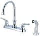 Del Mar Two Handle Kitchen Faucet, Polished Chrome