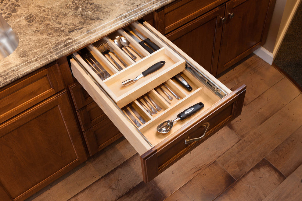 Century Components Double Tier Silverware Drawer, 15"