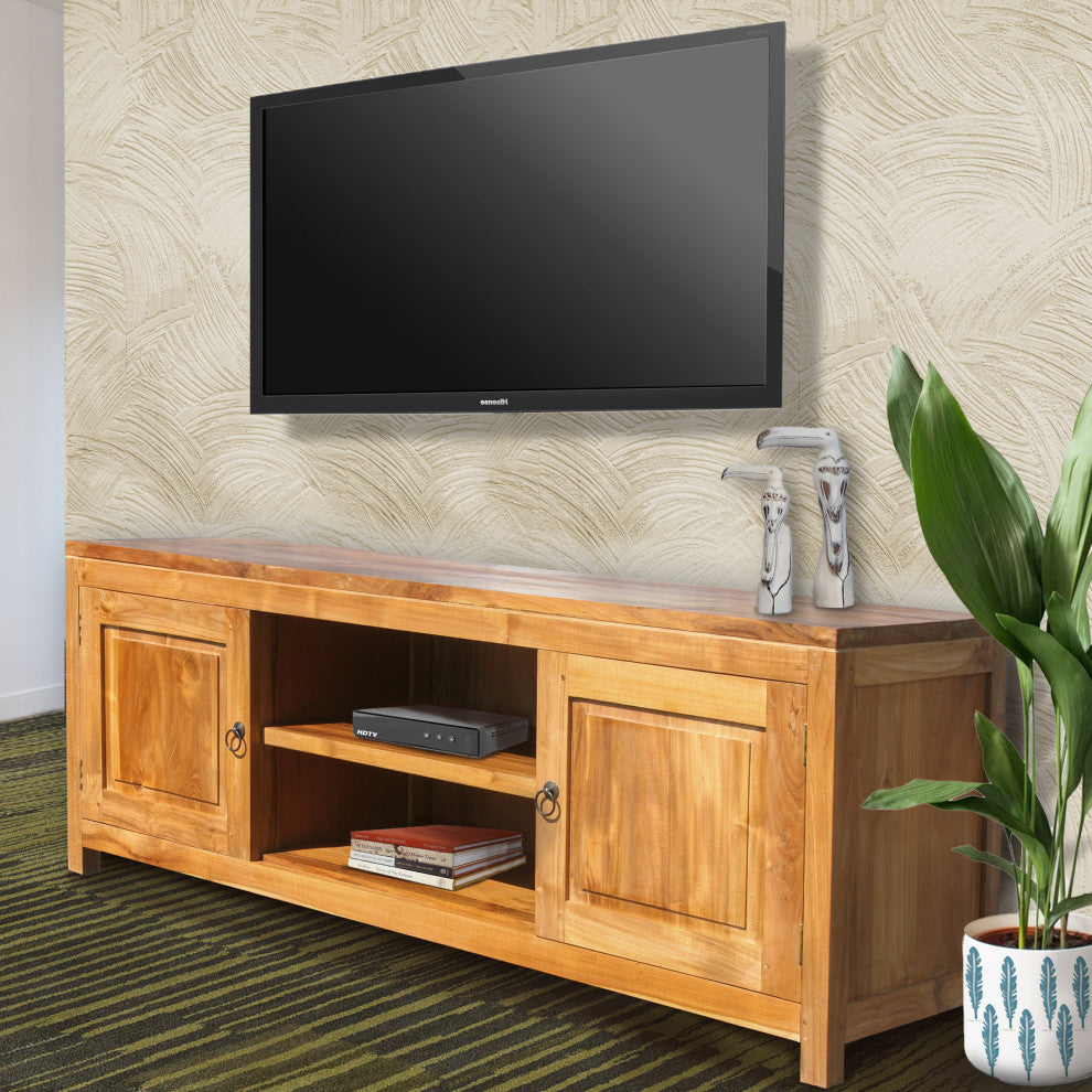Waxed Teak Wood Santa Barbara Media Center