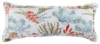 Oceania Lumbar Pillow, 14"x36", Coral