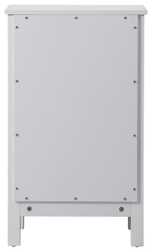 18" Wide Bathroom Storage Freedstanding Cabinet, White