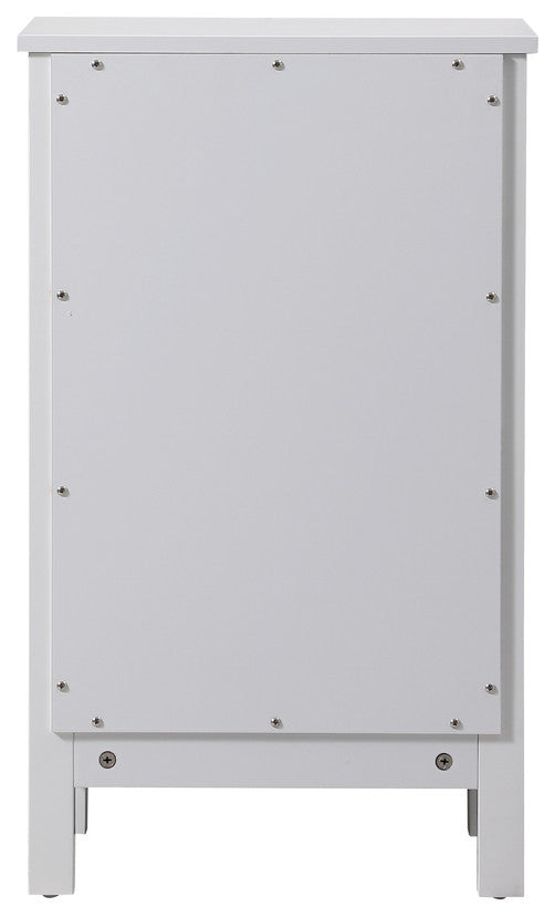 18" Wide Bathroom Storage Freedstanding Cabinet, White