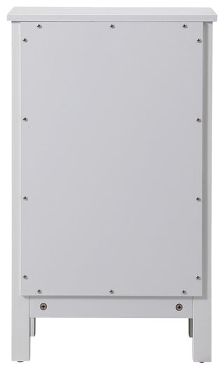 18" Wide Bathroom Storage Freedstanding Cabinet, White