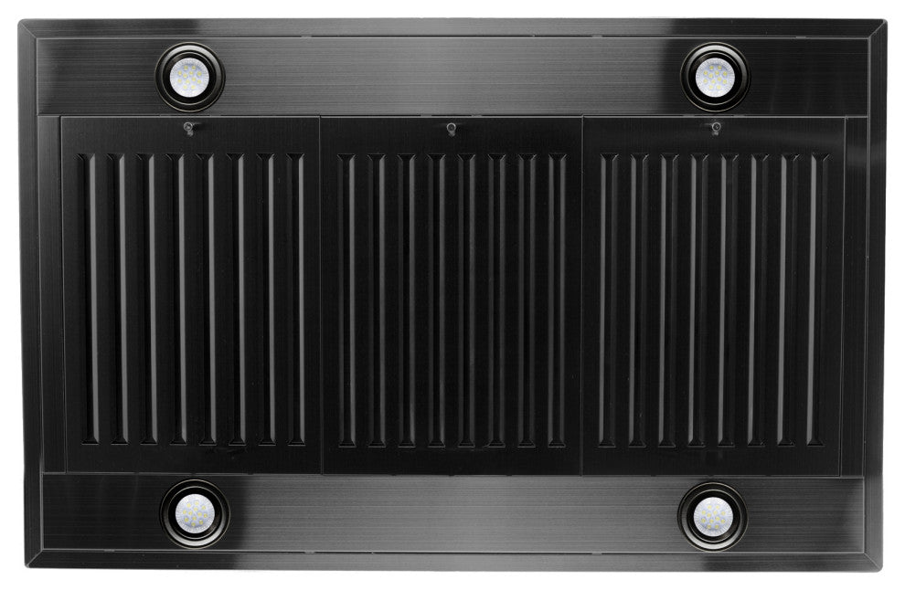 ZLINE 30" Island Mount Range Hood in Black Stainless Steel (BSKE2iN-30)