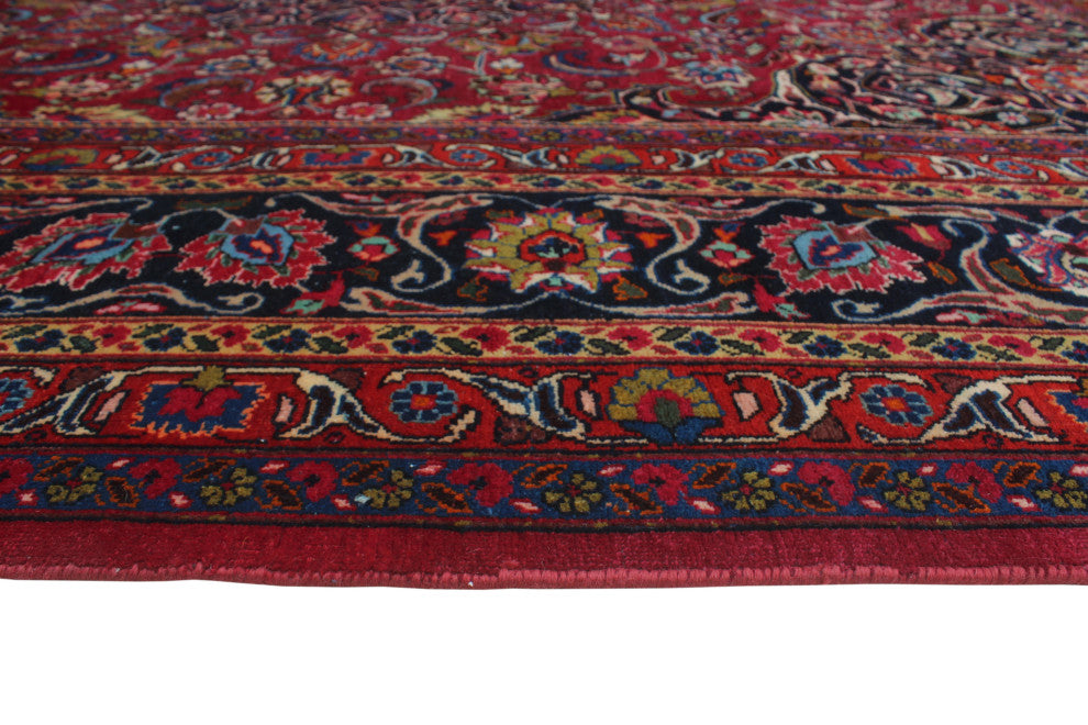 Fine Vintage Distressed Jamie Red Rug