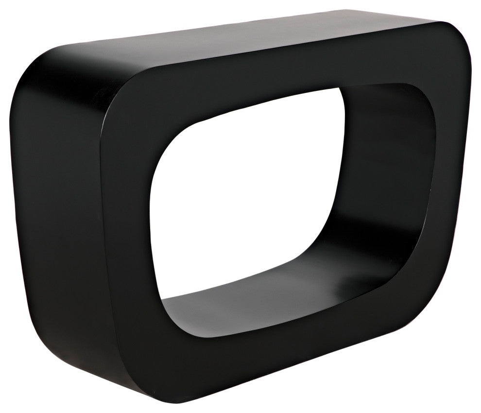 Noir Furniture Ponte Console, Black Steel