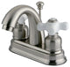 Kingston Brass 4" Centerset Bathroom Faucet, Brushed Nickel