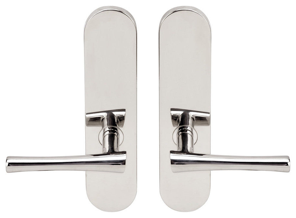Champagne Lever, Tubular Full Dummy Pair, Left Hand, Polished Stainless Steel