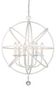 Tull 6 Light Chandelier, Matte White