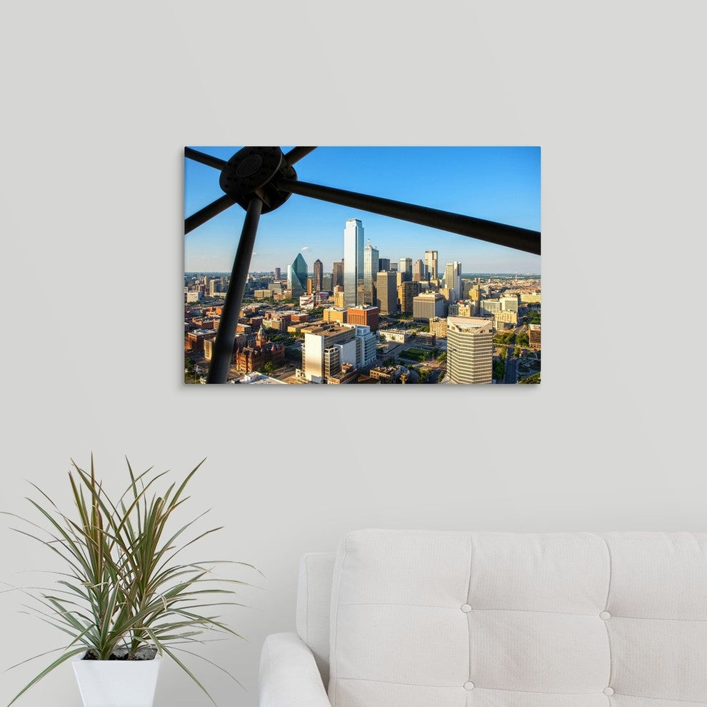 "Dallas Cityscape" Wrapped Canvas Art Print, 24"x16"x1.5"