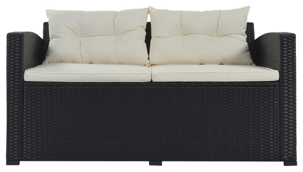 9-Piece Outdoor Wicker Reversible Patio Sectional Sofa With Cushions