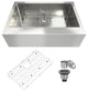 Stainless Steel Farmhouse Single Bowl Kitchen Sink with Accessories