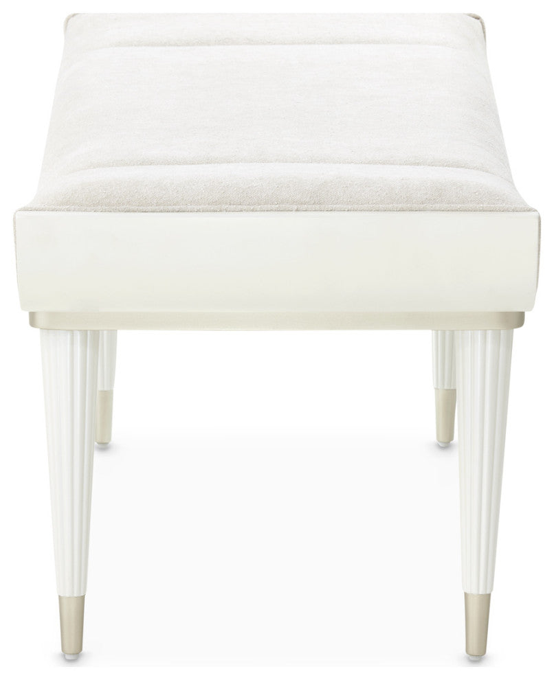 La Marisia Accent Bench, Tranquil/Creamy Pearl