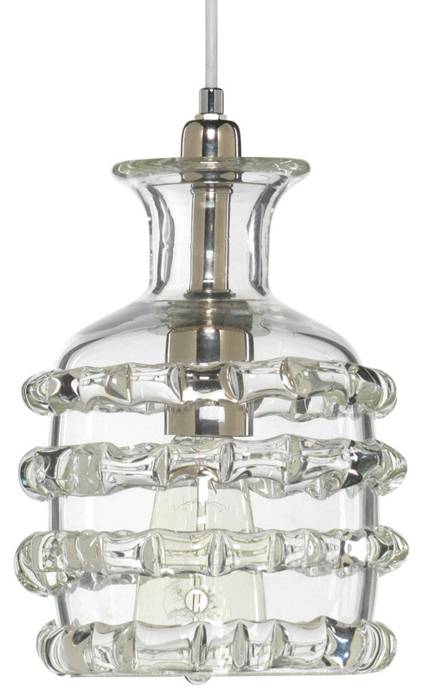 Ribbon 1-Light Glass Pendant