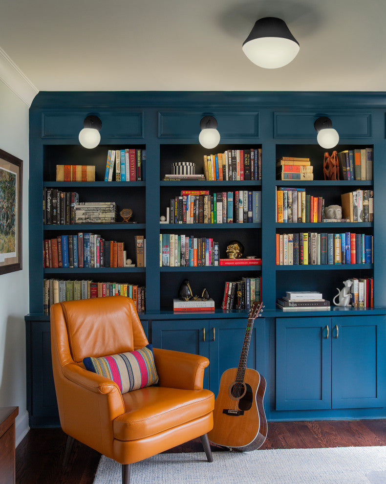 Lark Haddie 11" Flush Mount Ceiling Light, Black