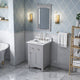 Chatham Traditional 24" Gray Single Undermount Sink Vanity With Quartz Top
