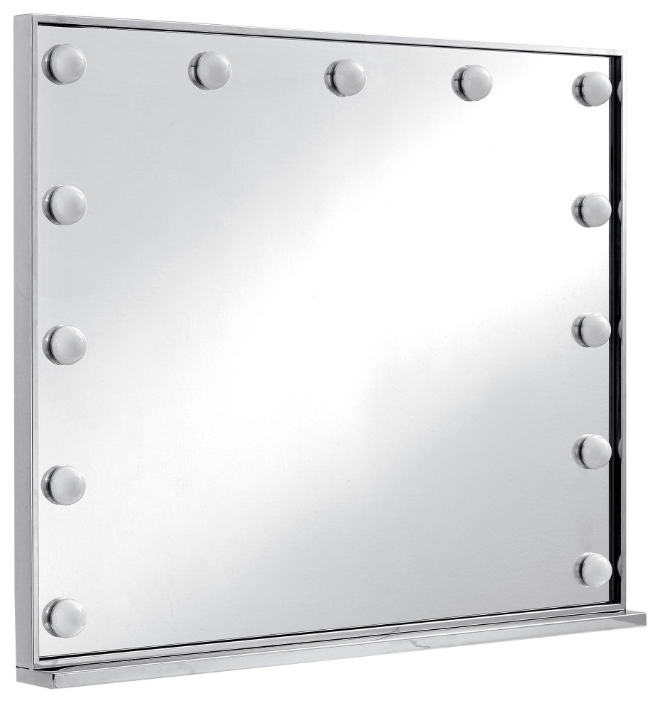 Hollywood Mirror, Chrome Stainless Steel Frame