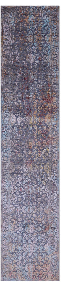 Persian Hand-Knotted Wool and Silk Runner Rug 2' 6" X 12' 4" Q11834