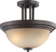 Nuvo 2-Light Harmony Collection Semi-Flush Mount Lighting Fixture
