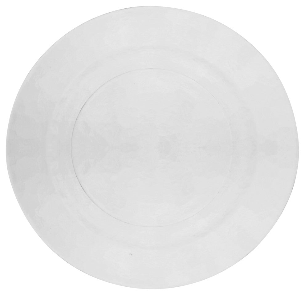 Hammered Glass Charger Plates, Set of 6