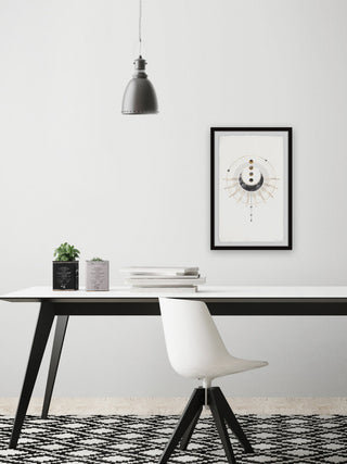 "Space Objects" Framed Painting Print, 24x36