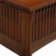 Mission Crofter Style Solid Quarter Sawn Oak and Leather Sofa, Brown Leather