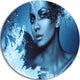 Woman With Snow Splash, Art Portrait Disc Metal Artwork, 23"