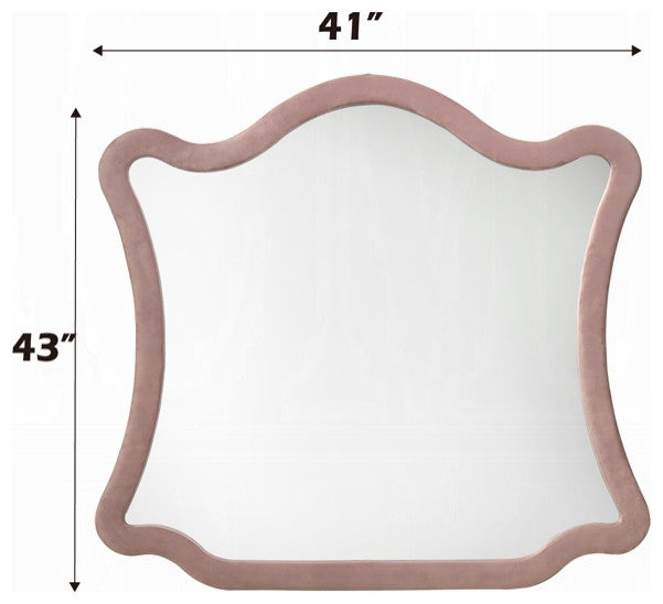 ACME Salonia Mirror, Pink Velvet