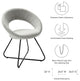 Nouvelle Upholstered Fabric Dining Chair Set of 2 Black Light Gray