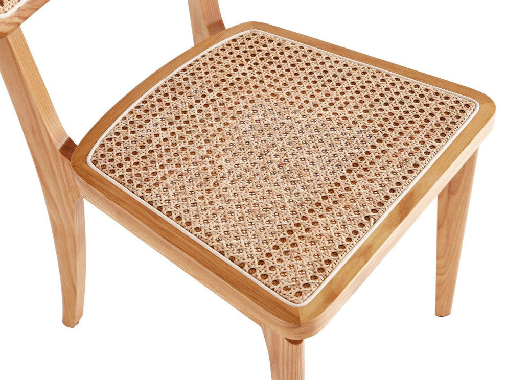 Manhattan Comfort Giverny Dining Chair, Nature, Set of 4