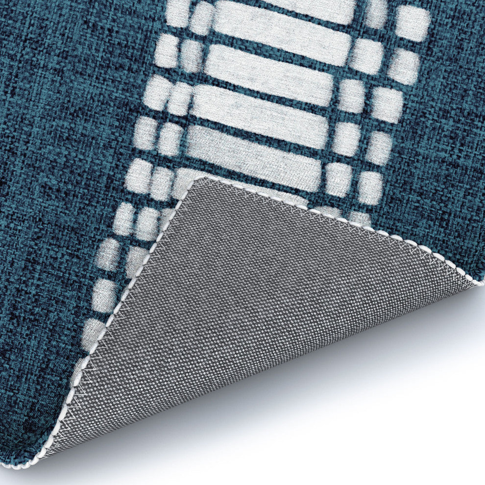 Schatzi Brown Boho Mesa 2 Blue Area Rug