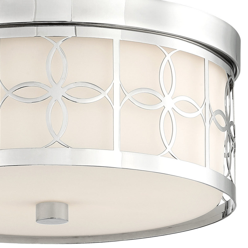 Crystorama ANN-2105-PN, 2-Light Ceiling Mount, Polished Nickel