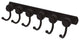 Mercury 6 Position Tie Rack with Smooth Accent, Oil Rubbed Bronze
