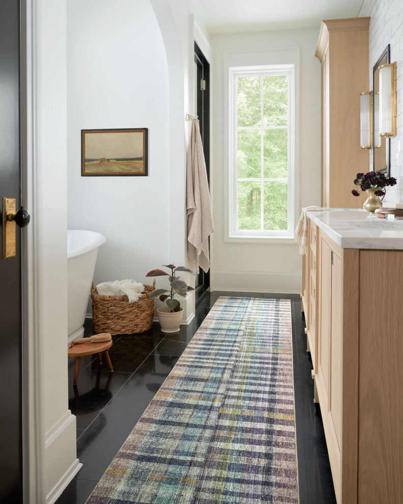 Chris Loves Julia x Loloi Humphrey Plum / Multi 7'-3" x 9'-3" Area Rug
