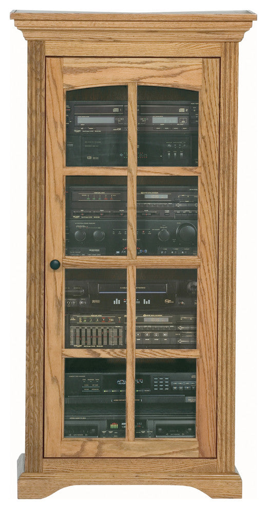 Oak Ridge Audio Tower, Smokey Blue Oak