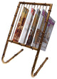 Bamboo 10 Magazine Rack, Antique Gold