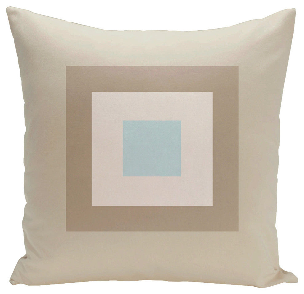 Geometric Decorative Pillow, Oatmeal Omar, 20"x20"
