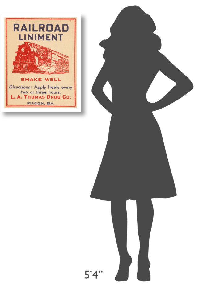 "Railroad Liniment" Digital Paper Print by Vintage Booze Labels, 20"x24"
