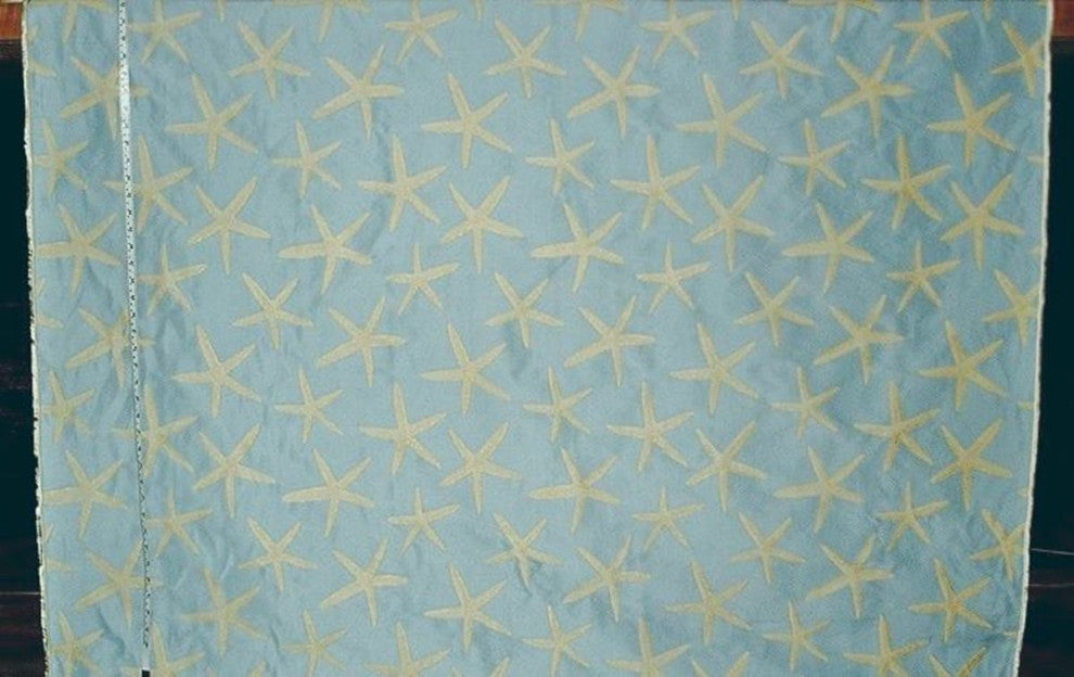 Blue Starfish Fabric Sea Star Upholstery Pastel, Standard Cut