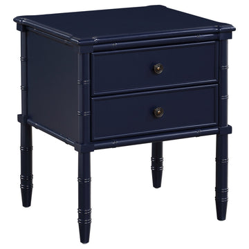 Ellison 2-Drawer Nightstand, Midnight Blue