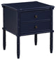 Ellison 2-Drawer Nightstand, Midnight Blue