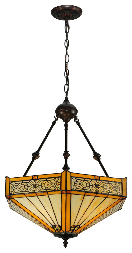 Meyda lighting 138113 20.5"W Peaches Inverted Pendant