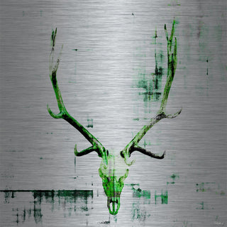 "Cranium" Print on Brushed Aluminum, 24"x24"
