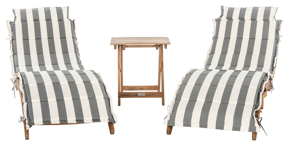 Safavieh Pacifica Indoor-Outdoor 3-Piece Lounge Set