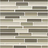 12"x13" Manhattan Gloss/Matte Random Interlocking Glass Mosaic, Central Park