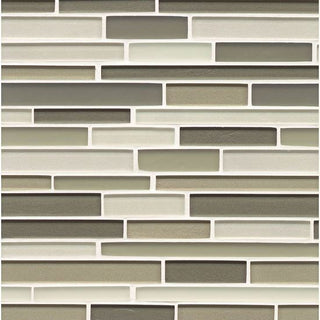 12"x13" Manhattan Gloss/Matte Random Interlocking Glass Mosaic, Central Park